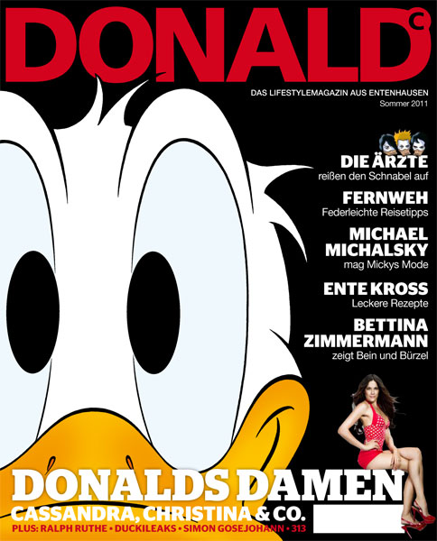 die ärzte in Sonderausgabe des Mickey Maus Magazins